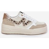 Boto Ladies Sports Shoes On Platform Leopard Beige Lorori | shoptok.hr