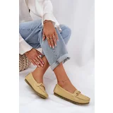 S. BARSKI Flat Leather Moccasins With Decoration S.Barski