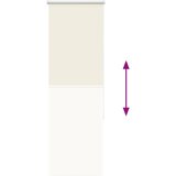 Rolo zavjesa za zamračivanje prljavo bijela 45x175 cm Širina tkanine 40,7 cm Poliester | Shoptok.si