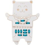 Milin Wooden Lacing Toy Mr. Teddy aktivna igračka 22 cm x 17 cm x 0,7 cm 1 kom | shoptok.hr