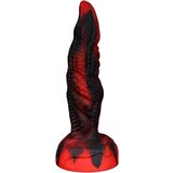 OgazR Hell Dong - gumeni groovy dildo - 20 cm (crno-crveni) | shoptok.hr
