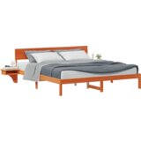  Konstrukcija postelje z vzglavjem Voskast rjav 180 x 200 cm, (5000123822) | Shoptok.si