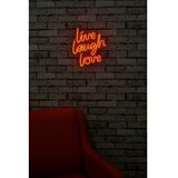 WALLXPERT zidna LED dekoracija Live Laugh Love Red | ePonuda.com