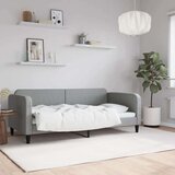 vidaXL Raztegljiva postelja svetlo siva 90x190 cm blago | Shoptok.si