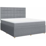  Krevet s oprugama i madracem svjetlosivi 180x200 cm od tkanine | shoptok.hr