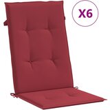 vidaXL Blazine za vrtne stole 6 kosov vinsko rdeče 120x50x3 cm blago, (20657487) | Shoptok.si