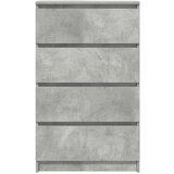  Komoda siva boja betona 60 x 35 x 98,5 cm od konstruiranog drva | Eponuda.ba