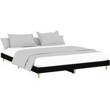  Okvir za krevet crni 200 x 200 cm konstruirano drvo | Eponuda.com