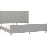  Okvir za krevet bez madraca svjetlosivi 200 x 200 cm od tkanine | shoptok.hr
