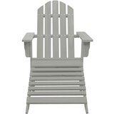  Stolica Adirondack s otomanom i stolićem od jelovine siva | shoptok.hr