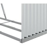  Držač za cjepanice srebrni 120x45x210 cm od pocinčanog čelika | shoptok.hr