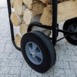 Kondela Voziček za drva, s kolesi, kovano železo, črn, RATER | Shoptok.si