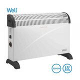  Električni konvektorski grelnik / radiator WELL CNV02, moč 2000 W, 3 stopnje gretja, termostat, bel | Shoptok.si