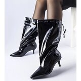 Gemre Black low-heeled boots Clinton | Shoptok.si