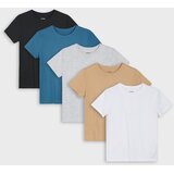 Sinsay Pamučne Basic Majice 5 Pakiranje | shoptok.hr