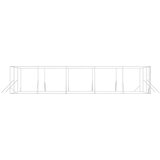 Vanjski kavez za pse srebrni 6 x 10 x 2 m od pocinčanog čelika | shoptok.hr