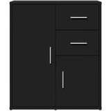  Komoda crna 60 x 31 x 70 cm od konstruiranog drva | shoptok.hr