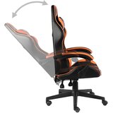  Igraća stolica od umjetne kože crno-narančasta | shoptok.hr