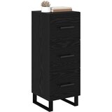  Kreveta Crni hrast 34,5 x 34 x 90 cm Obrađeno drvo i čelik | shoptok.hr