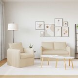  Set sofe 2 pcs Krem 136 x 82 x 85 cm Tkanina | shoptok.hr