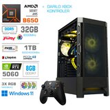 MEGA Računalnik MT S8 R5-7600/RTX5060/32GB-DDR5/1TB-4.0/750W/Win11Home/črna RGB + Estetski napajalni kabli [Rumena / Črna] * DARILO * | Shoptok.si