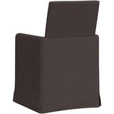  Trpezarijske stolice 2 pcs Tamno smeđa 57 x 67 x 95 cm tkanina | shoptok.hr