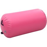 Gimnastički valjak na napuhavanje s crpkom 120 x 90 cm PVC rozi | shoptok.hr