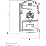  POŠTANSKI SANDUČIĆ RESIDENCA CRNI | shoptok.hr