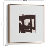 Kave Home Ručno oslikana slika s okvirom/na platnu 60x60 cm Arilan – | shoptok.hr