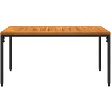  Set vanjskog namještaja 4 pcs Crna i Tirkizna PE ratan | shoptok.hr