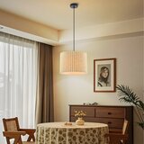  Brilagi - visilica na lanku NORDIC WAVE 1xE27/15W/230V prečnik 32 cm lan/crna | Eponuda.com