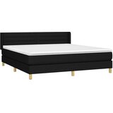  Krevet s oprugama i madracem crni 180x200 cm od tkanine | shoptok.hr