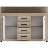 MID.YOU KOMODA, bela, hrast sonoma | Shoptok.si