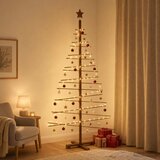  Drveno božićno drvce 180 cm Bambus i masivno borovo drvo | shoptok.hr