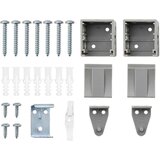  Zavjesa za prozor sa zavjesama Srebrna 105 x 130 cm Aluminij | shoptok.hr