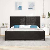 vidaXL Črn Žametni Posteljni Okvir 200x200 cm, (22049726) | Shoptok.si
