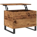 vidaXL Klubska mizica starinski les 60x44,5x45 cm inženirski les | Shoptok.si
