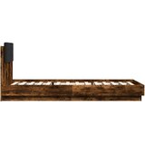  Okvir za krevet s uzglavljem boja hrasta 90x200 cm drveni | shoptok.hr