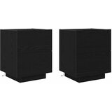  Noćni ormar 2 pcs Crni hrast 45 x 40 x 55 cm Konstruirano drvo | shoptok.hr