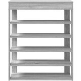 vidaXL Regal za čevlje siva sonoma 80x30x98 cm inženirski les | Shoptok.si
