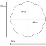 MeowBaby Bijela dječja podloga za igru 160x160 cm - | shoptok.hr