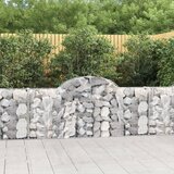  Gabionska košara s lukom 200 x 30 x 80/100 cm pocinčano željezo Cijene