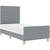 Maison Chic Postelja za odrasle - Posteljni Okvir Svetlo siva 90x200 cm Tkanina, (22081879) | Shoptok.si