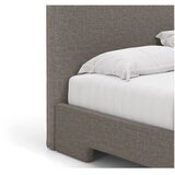 Micadoni Sivi tapecirani bračni krevet s podnicom 140x200 cm Eda – | shoptok.hr