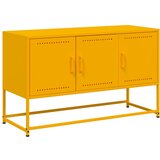 Maison Chic TV omarica - TV stojalo - Televizijska omarica gorčično rumena 100,5x39x60,5cm jeklo, (21699682) Cene