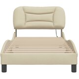  Okvir kreveta s LED-om bez madraca Hvar krem 80x200 cm Tkanina | shoptok.hr