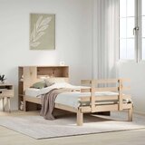 vidaXL Knjižna postelja brez vzmetnice 75x190 cm trdna borovina | Shoptok.si