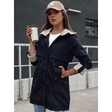 DStreet women's parka jacket with hood MEROY dark blue Cene