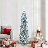 vidaXL Umestno božično drevo med 300 LED Zelena in bela 180 cm | Shoptok.si