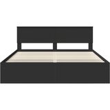  Krevetna konstrukcija Crna 180 x 200 cm Konstruirano drvo | shoptok.hr